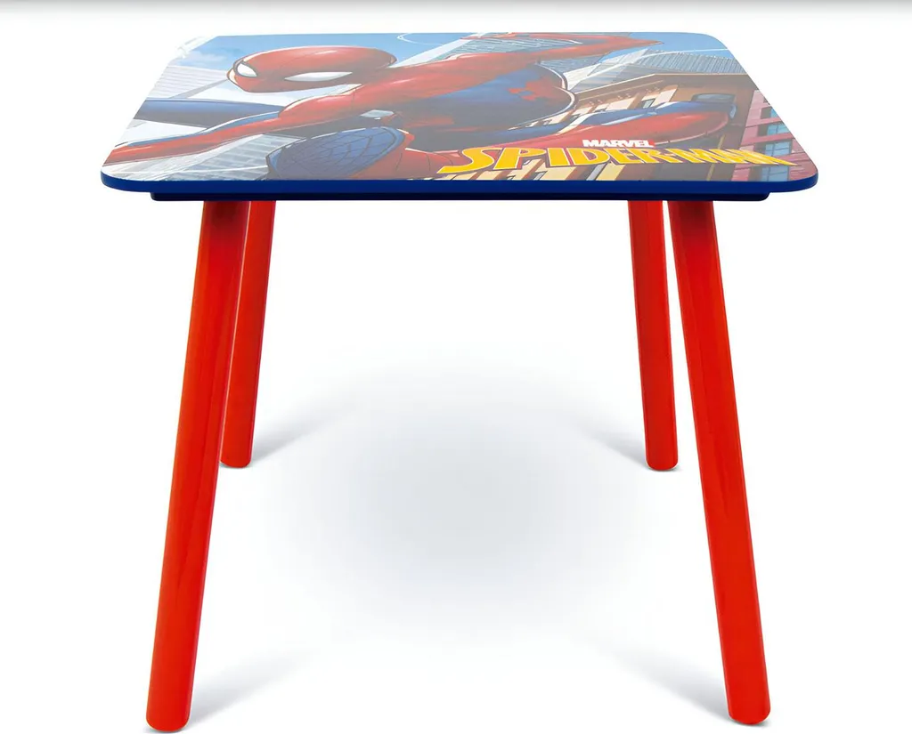 Table enfant Spiderman avec 2 chaises Marvel ensemble mobilier de jeu
