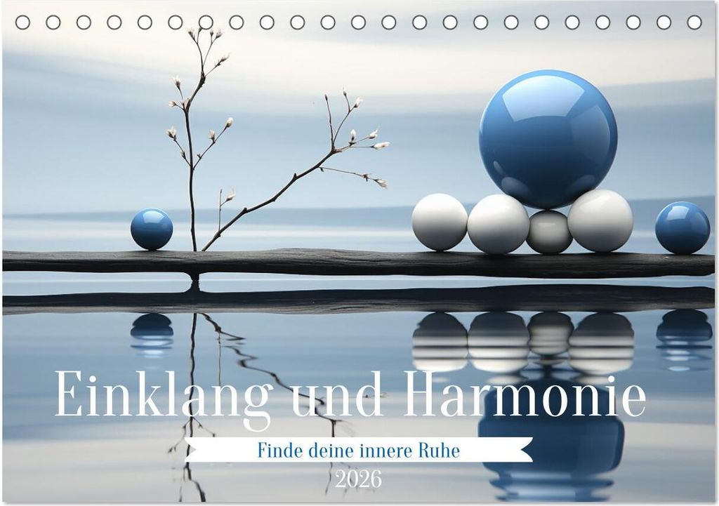 Einklang und Harmonie (Tischkalender 2026 DIN A5 quer), CALVENDO Monatskalender