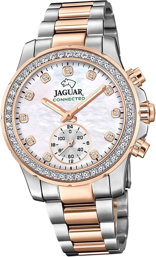 Jaguar Edelstahl Damen Uhr Multifunktion silber rosegold Connected D2UJ981/1