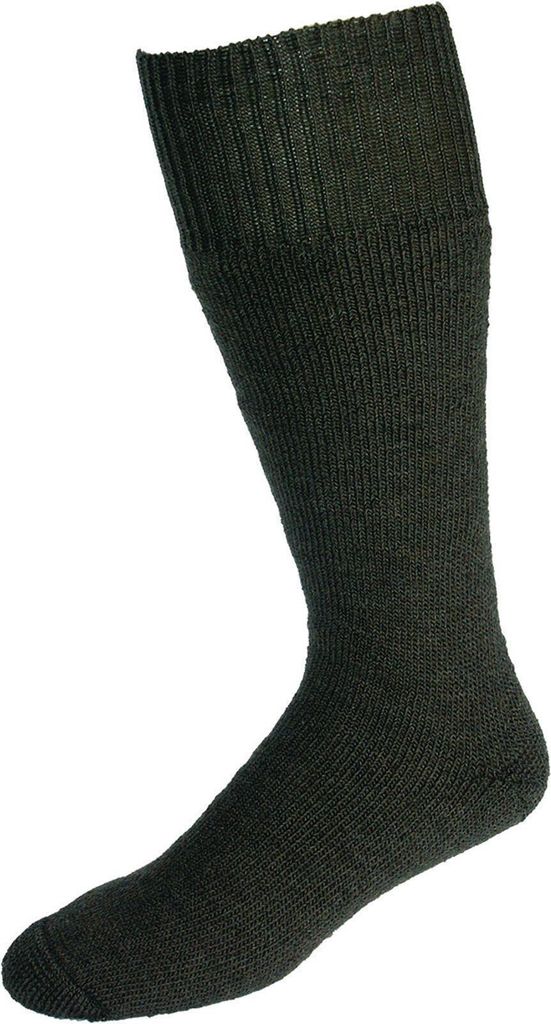 Nordpol Socken grün Vollplüsch 70%W/30%P wadenlang Gr. 42-44