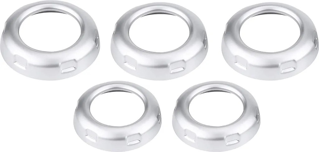 Cache Bouton Climatisation pour Rénovation Intérieur Auto en Chrome Argent - 2