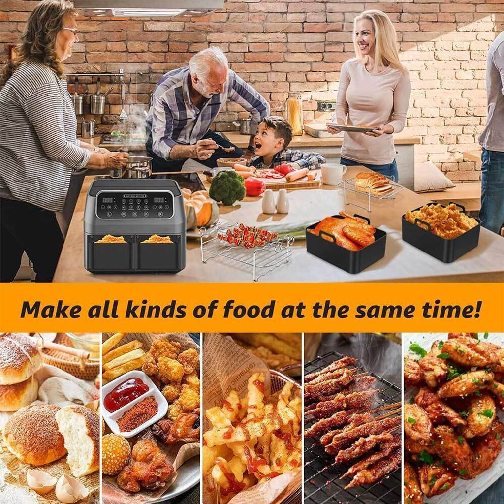 10pcs Silikon Air Fryer Korb für Ninja AF300UK/AF400UK, Produktbild 7