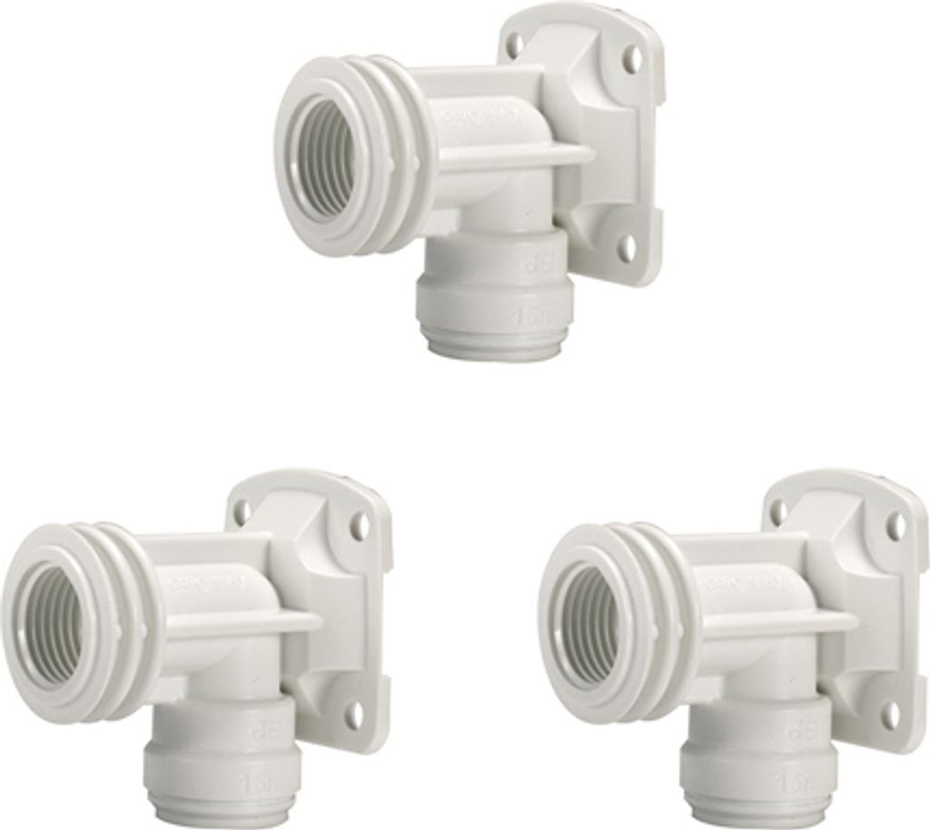 John Guest Speedfit 15x1/2"" GW Kunststoff-Wandanschlussbogen - 3 Stk.