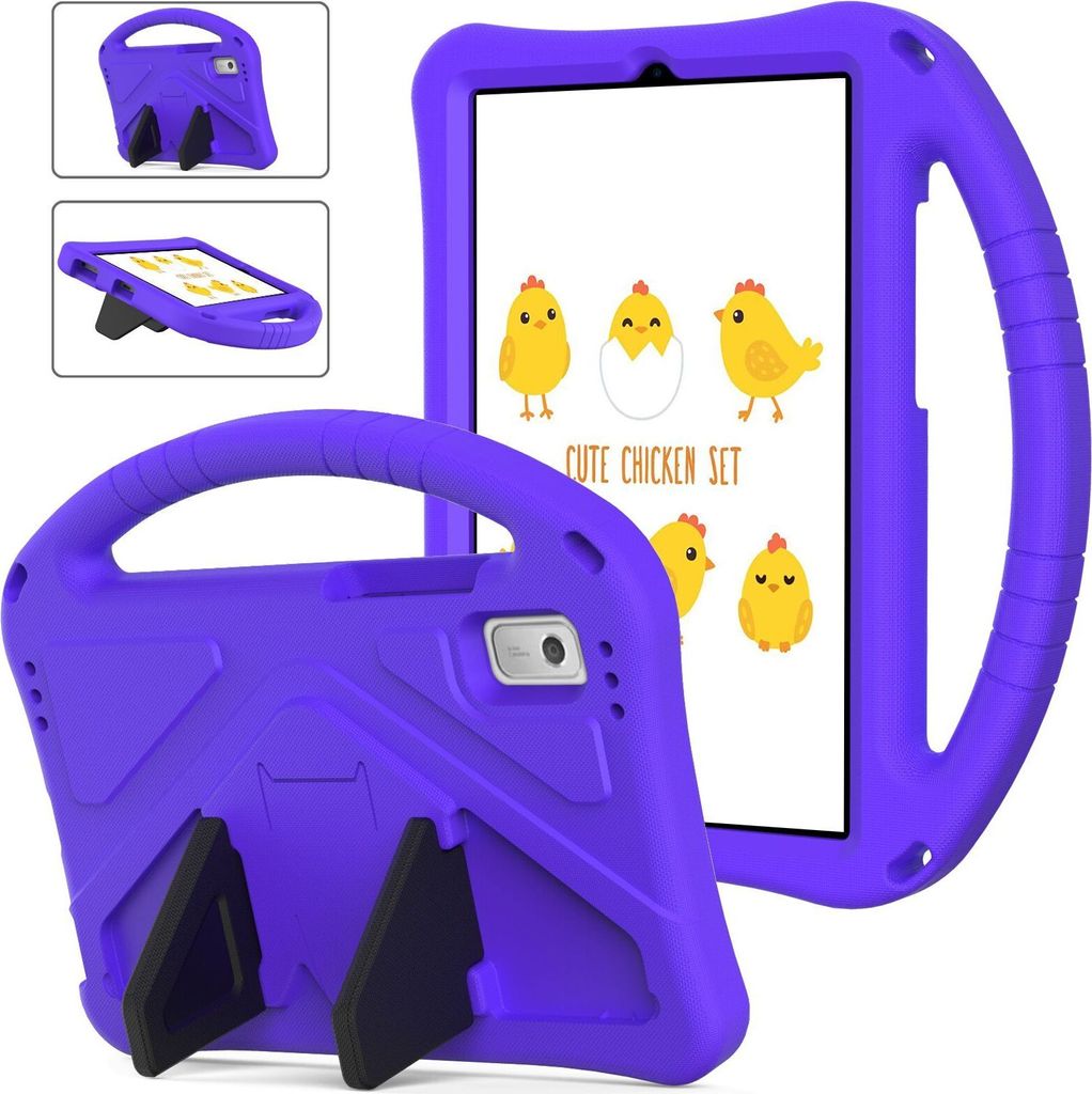 Kinder Hülle für Lenovo Tab M9 2023 TB-310FU, Eva Leichte Stoßfeste Ständer, Kids Griff Schutzhülle Lila