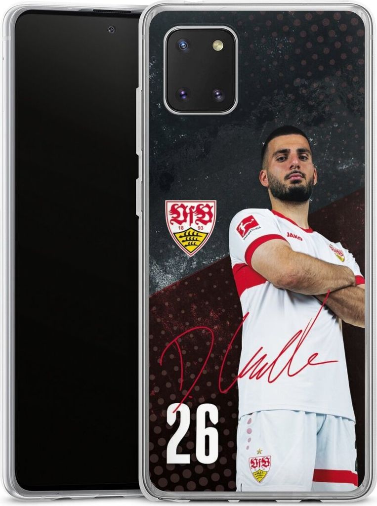 DeinDesign Handyhülle für Samsung Galaxy Note 10 lite Silikon Hülle Case Smartphone Schutzhülle Offizielles Lizenzprodukt VfB Stuttgart Deniz...