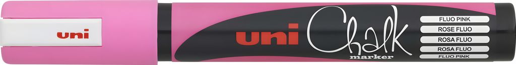 uni-ball Kreidemarker Chalk PWE 5M neon pink Rundspitze wasserfest