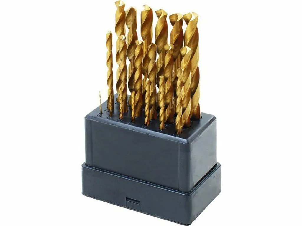 Cassetta Punte Metallo HSS 19 Pezzi Misura 1-10mm Alta Precisione
