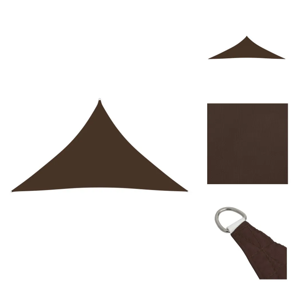 Tenda a Vela Triangolare vidaXL 5x5x6m Marrone | Estetica e Funzione