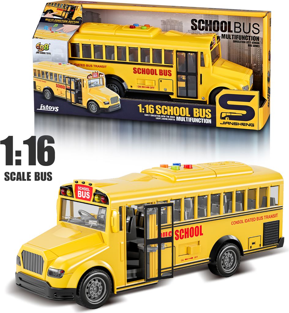 Spielzeugautos ab 2 3 4 jahre, 1:16 LKW cars spielzeug mit Sound und Licht, bus spielzeug für Kinder, Geschenk junge 2 3 4 5 jahre