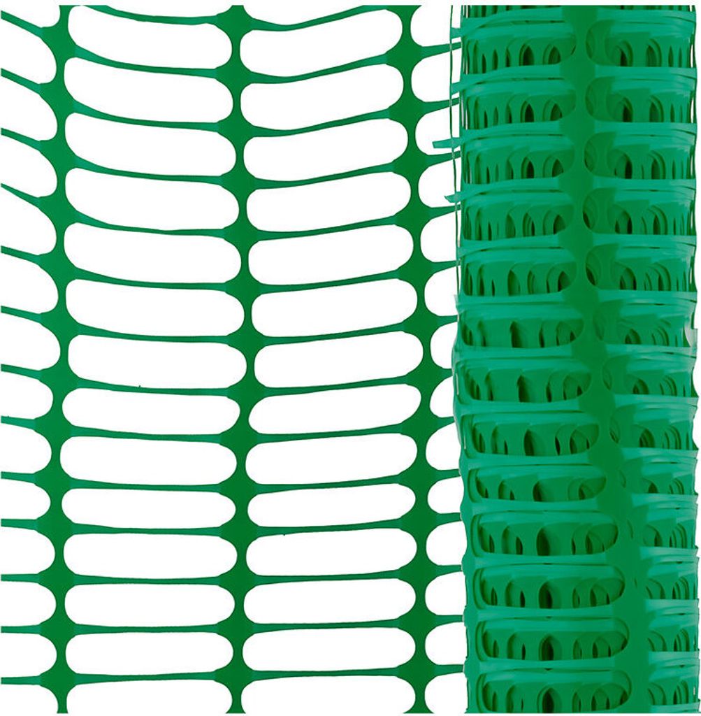 Fangzaun grün 12,5 kg Absperrnetz Bauzaun Rolle Kunststoff 50x1 m