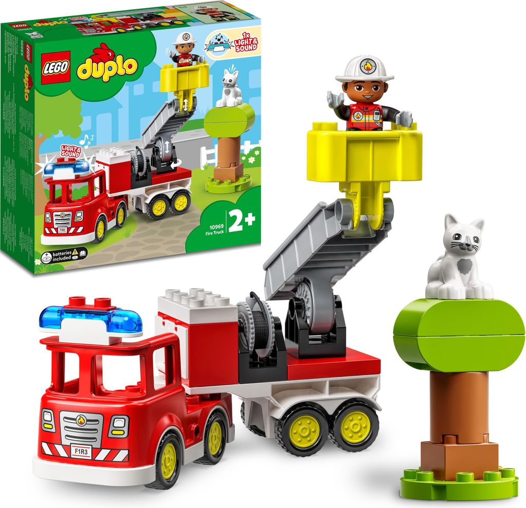 LEGO DUPLO Wóz Strażacki Misja Ratunkowa, Kreatywne Klocki Zdjęcie produktu 