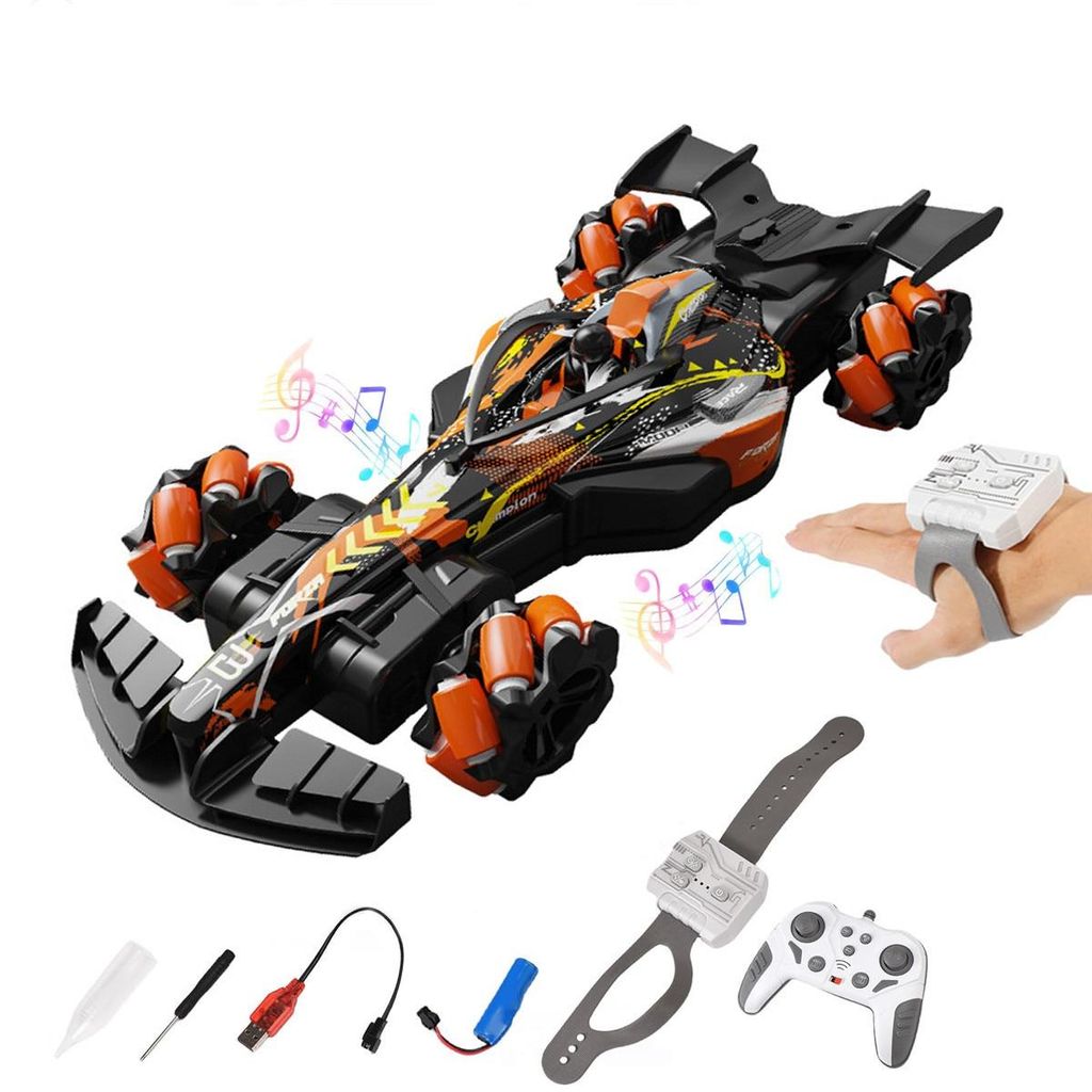 F1 Ferngesteuertes Auto ab 3 4 5 6 7 8+ Jahre, 2.4GHz RC Auto Spielzeug mit Fernbedienung, 1:18 Kinder Rennauto Ferngesteuerte mit Spruehfunktion, ...