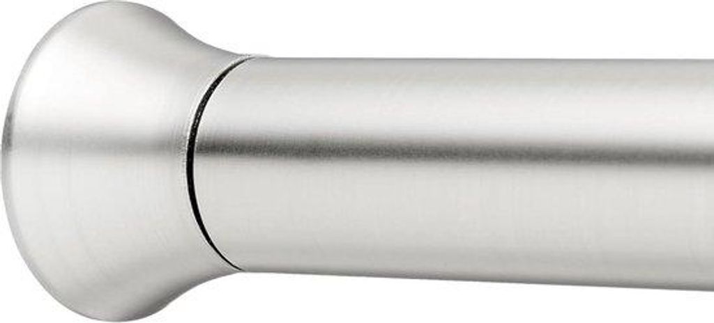 Ausziehbare Duschtrennstange zum Anklemmen 137-229cm nickel