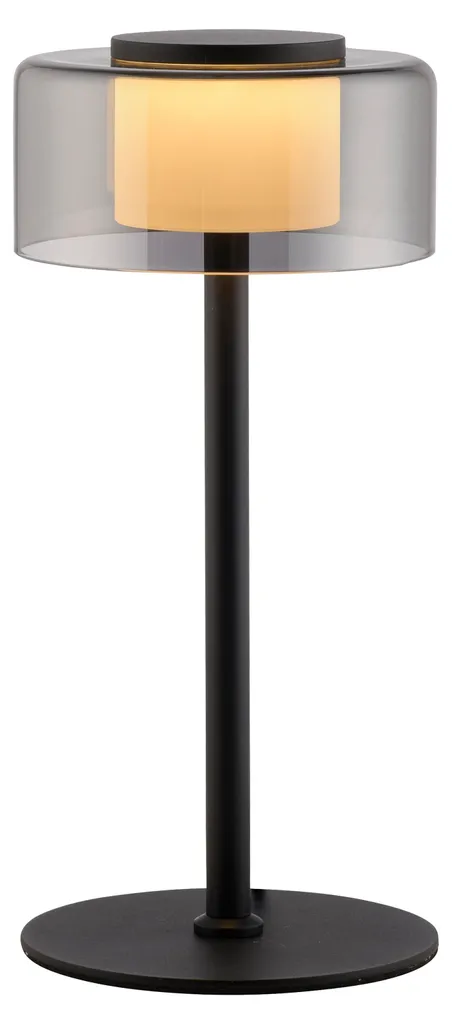 Lampe de Bureau RIKA Noir pour Lecture et Travail - Fixation à Pince
