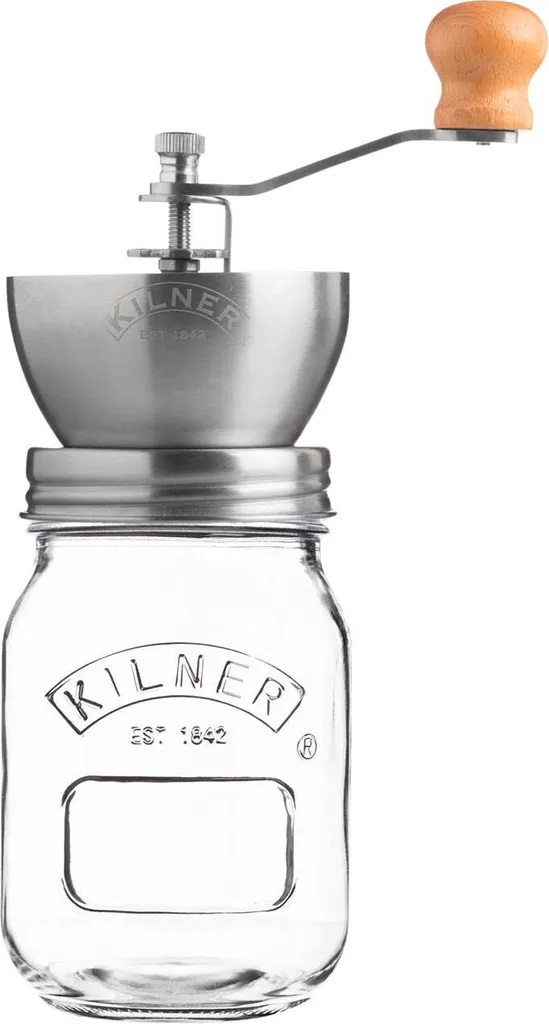 Macinacaffè Manuale Kilner 0025.785 - Macina Caffè Vintage in Vetro 0,5L