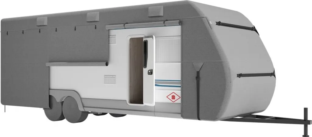 Couverture caravane étanche 8,2 m résistante UV en textile multicouche - 11