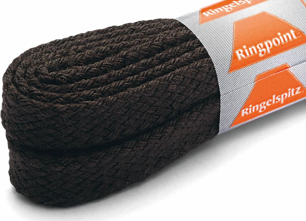 RINGELSPITZ - Flach Medium Fein – Vielseitige Schnürsenkel für Jeden Anlass - 60 cm, schwarzbraun