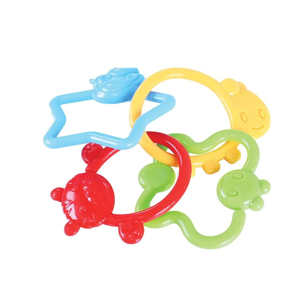 Jouet Façonne Bébé - Set de Tri avec Formes Colorées en Silicone Doux - 3