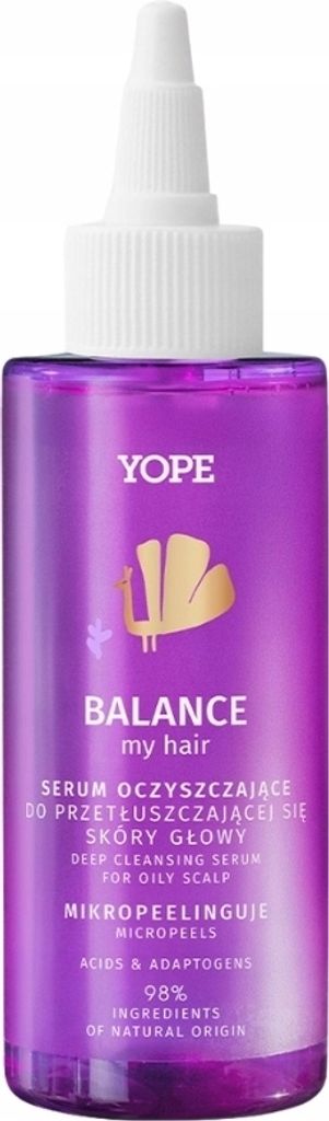 Yope Balance My Hair Serum oczyszczające do przetłuszczającej się skóry głowy 98%, 150 ml