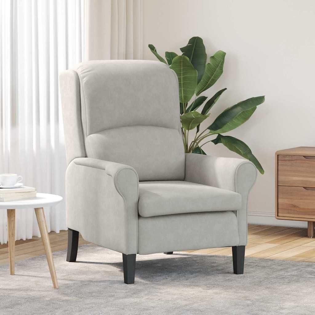 Poltrona grigio scuro in microfibra, dimensioni 76 x 94 x Immagine del prodotto 