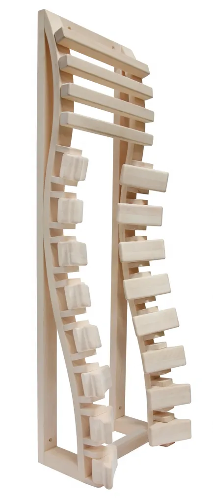Appui-dos ergonomique en bois de tremble pour radiateur infrarouge 500W