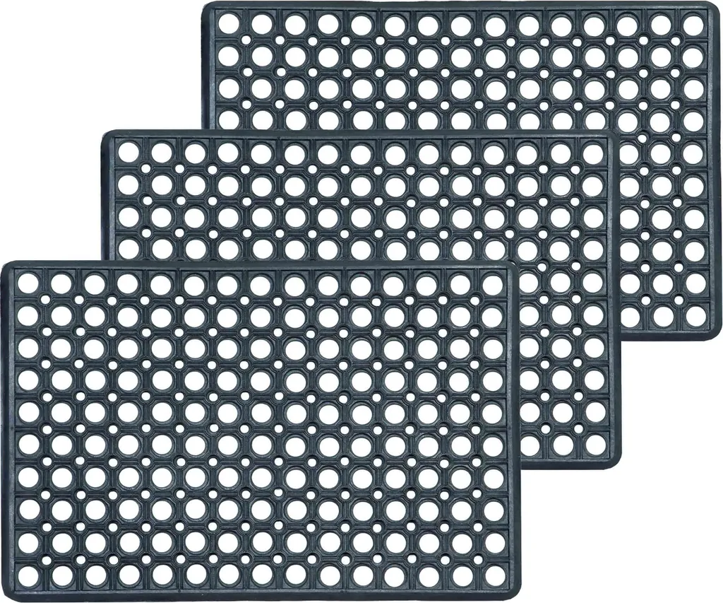 Tapis de sol d'entrée pour extérieur Astra 40x60 cm anthracite robuste