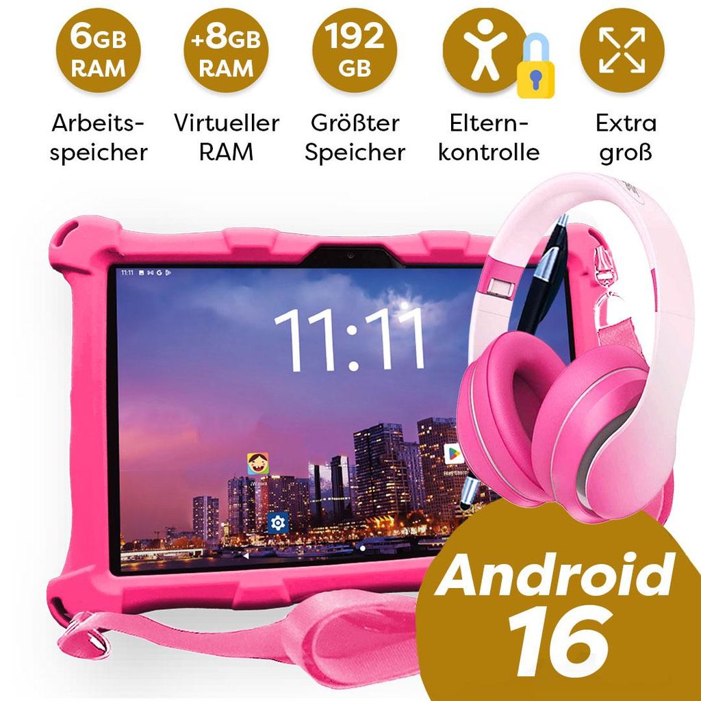 AngelTech Kinderpaket XL PRO II- Kindertablet + Produktbild 