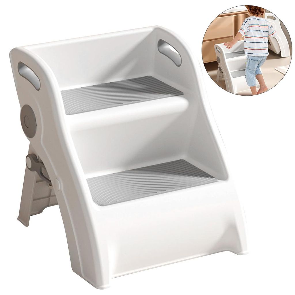 Tritthocker für Kleinkinder für Waschbecken im Badezimmer, Kinder Waschbecken Hocker, 45,4 kg belastbarer,41x38x40cm