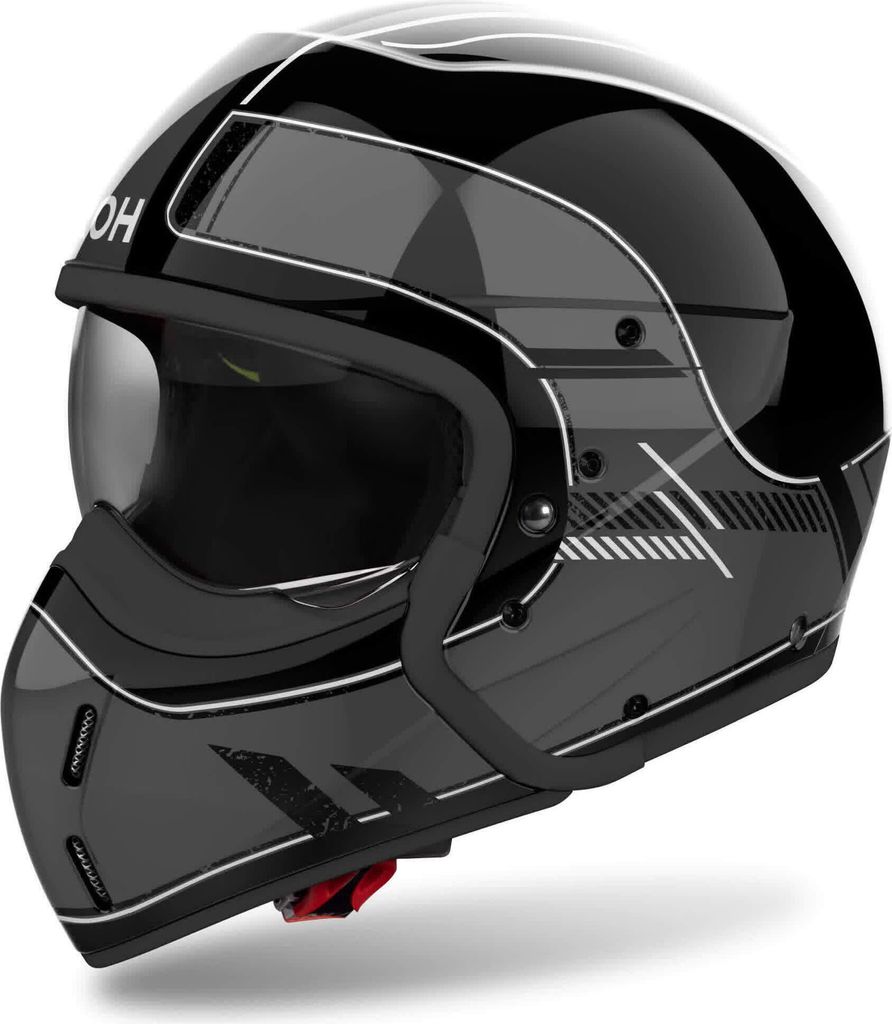 Modular Helm AIROH J 110 Raster Glänzendes Dunkelgrau größe L