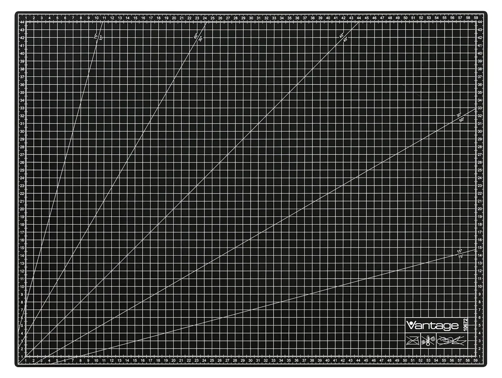 Dahle Vantage Tapis de Découpe Noir 45x60 cm - Plaque de Coupe Haute Qualité