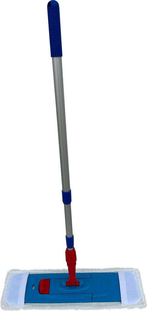 CleanSV Magnet MopSet 50 cm 3 teilig, Wischset Putzset: Magnet Mophalter, Microfasermop Wischmop und Teleskopstiehl