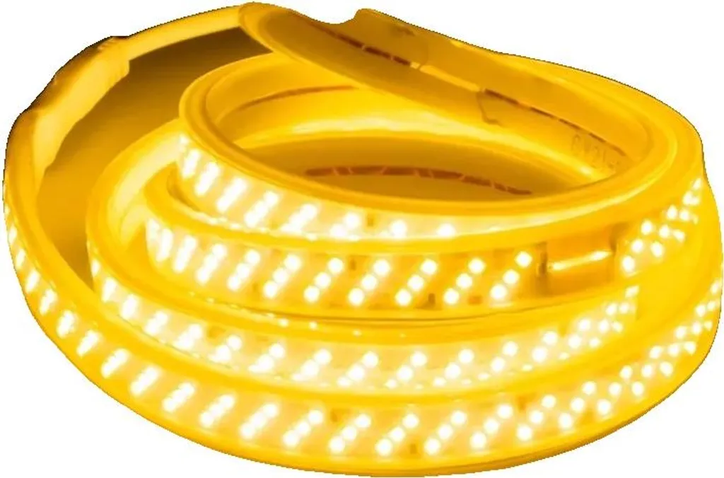 Striscia LED, impermeabile IP67, design flessibile, bianco caldo, 10 m con spina UE