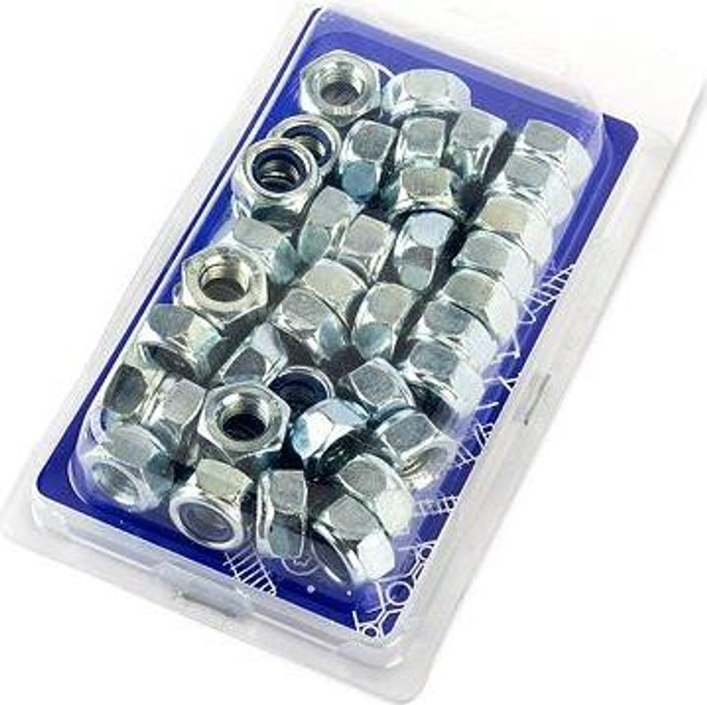 Die Matrize selbst. DIN 985 Klasse 8 M8 ZB - Packung mit 50 Stück