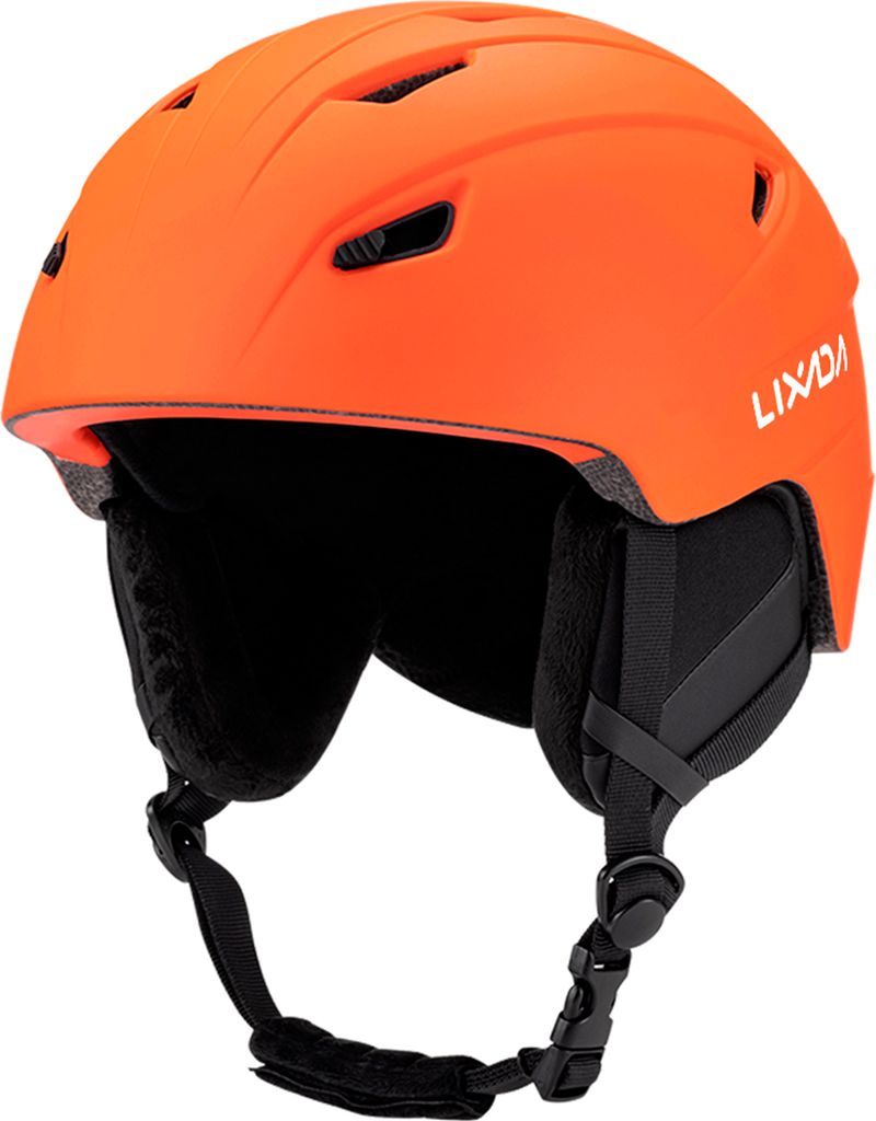LIXADA Skihelm, Snowboardhelm, Skatehelm, Ski-Sicherheitsschutzausrüstung, mit s-Sicherheitsbericht, Orange