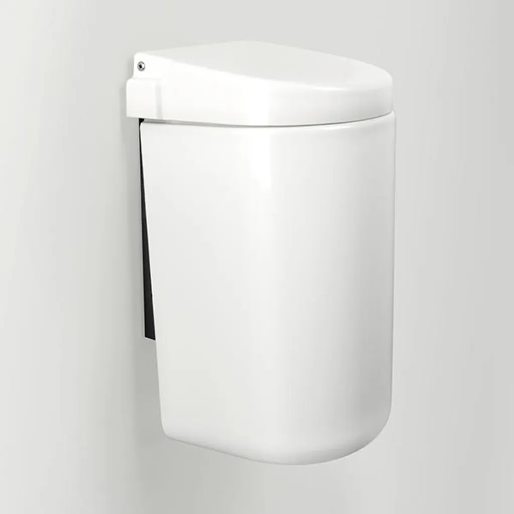 Arredo Bagno pba: Cestino Bianco 340x180x180mm | Eleganza in Acciaio