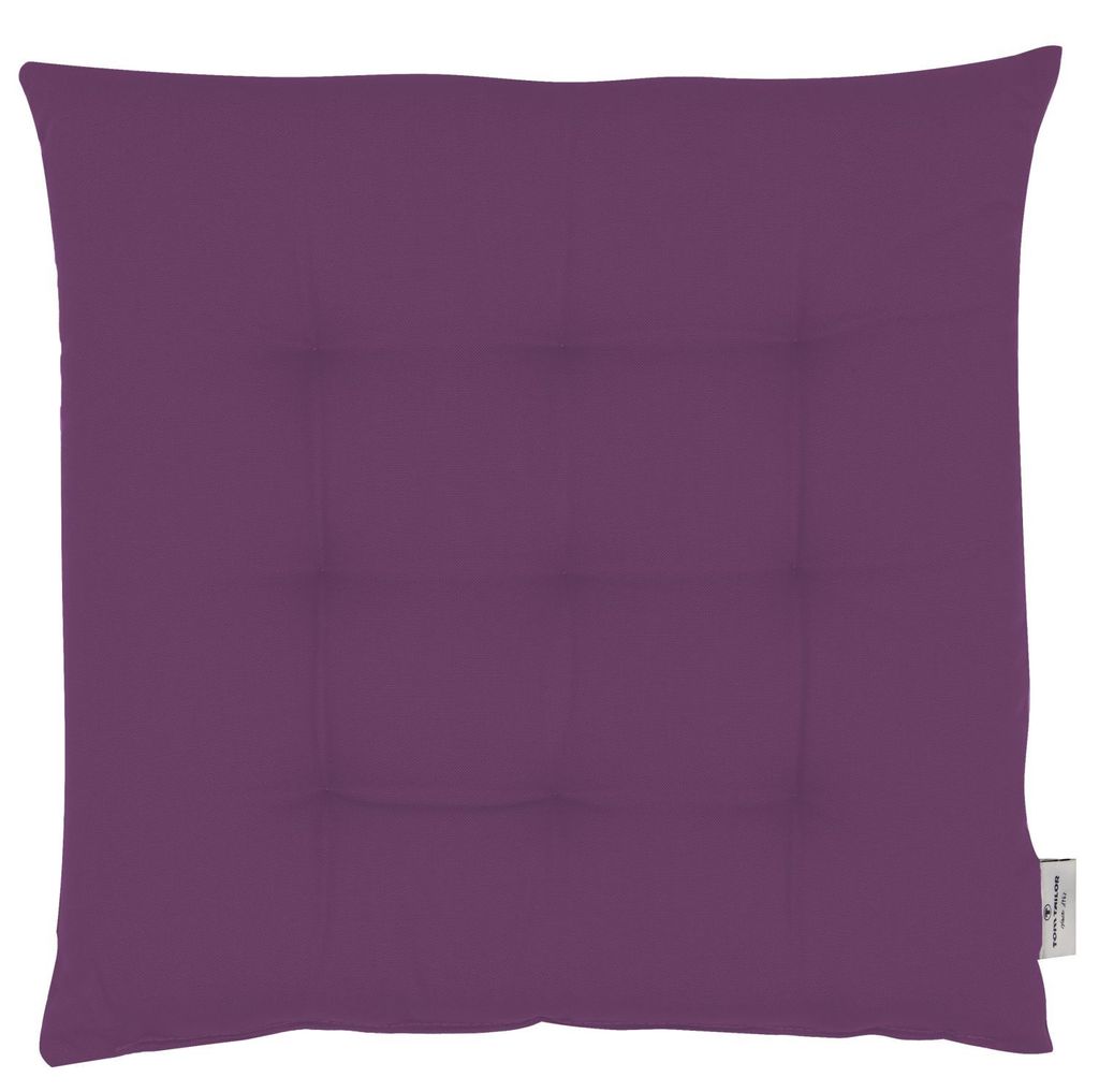 Tom Tailor Dove brombeer Sitzkissen 40x40cm
