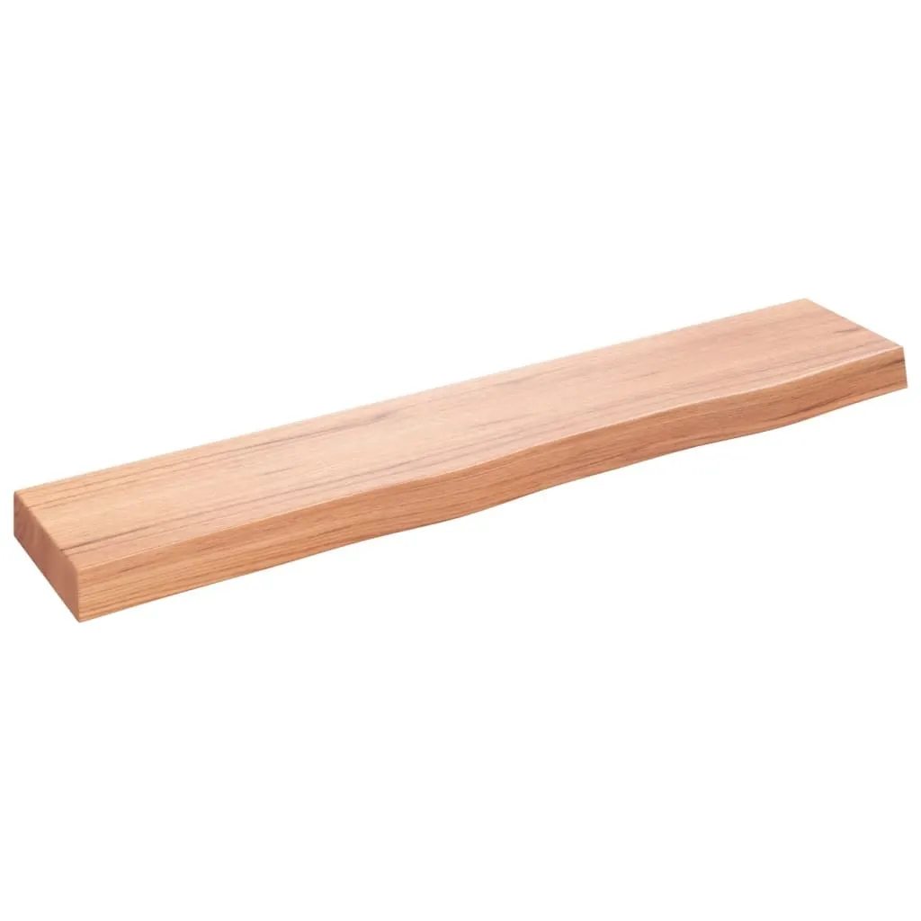 Mensola Design vidaXL Legno Rovere Massiccio 100x20x6cm Marrone Chiaro