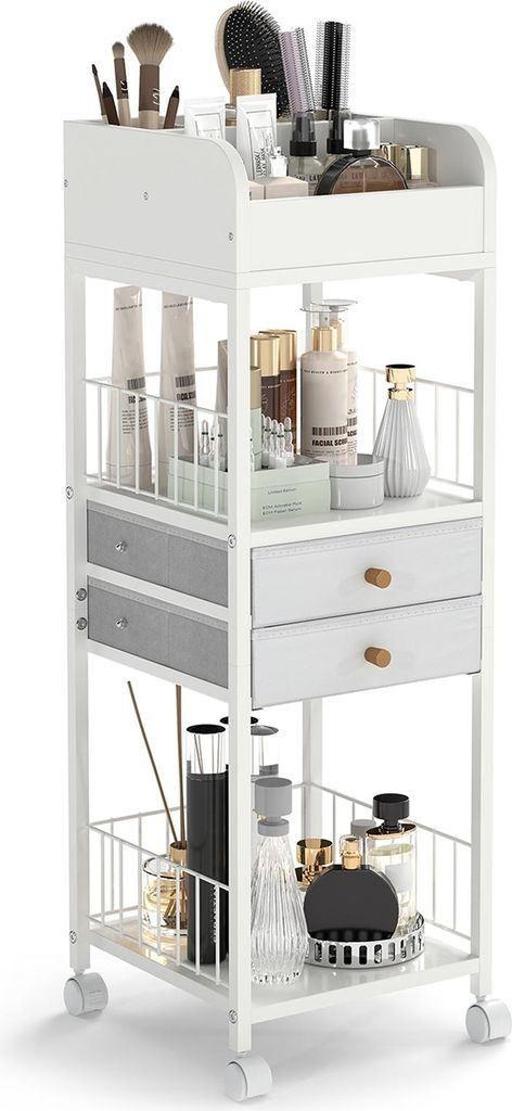 COSTWAY Carrello porta trucchi, organizzatore di cosmetici Immagine del prodotto 