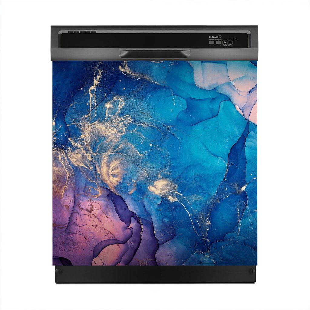 Magnete Dekorative 60x60 cm Küche Magnetmatte Spülmaschine - Farbiger Marmor