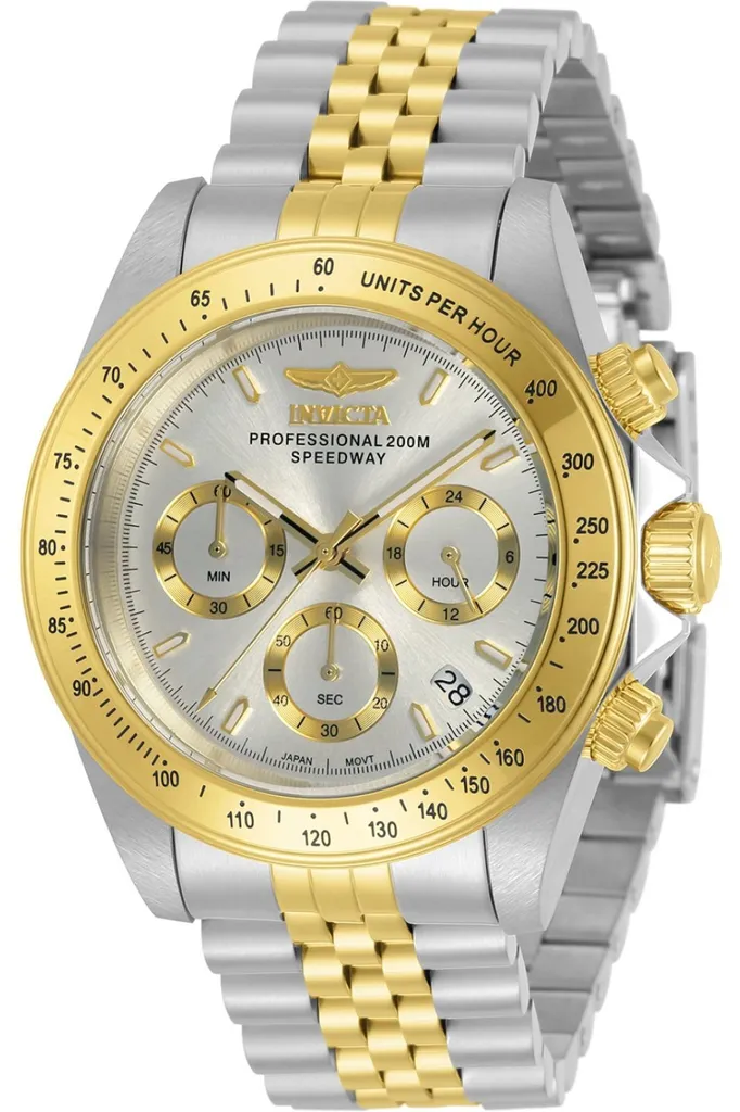 Invicta Speedway 30991 Orologio da - Impermeabile - Analogico - Movimento Quarzo - acciaio inossidabile con quadrante argento - 39mm