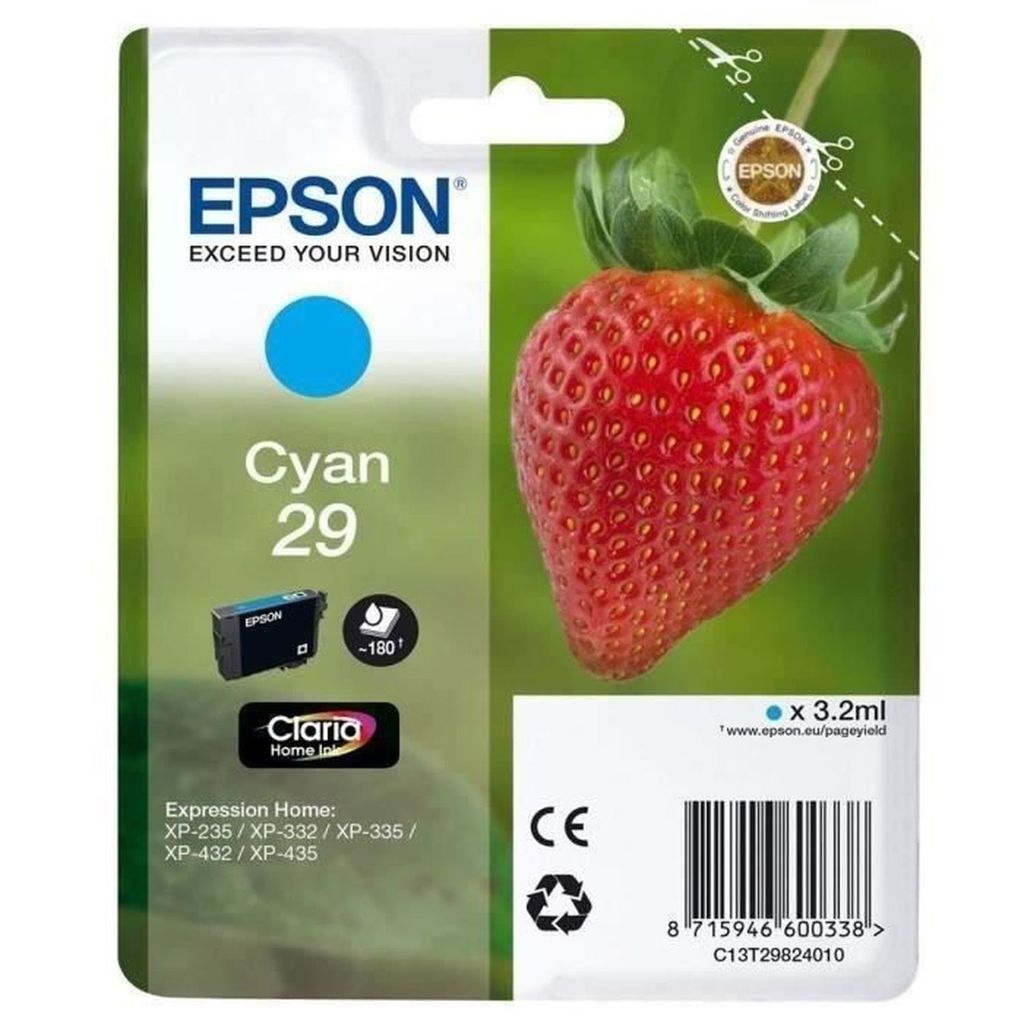 Epson Strawberry Singlepack Cyan 29 Claria Home Ink, Zdjęcie produktu 
