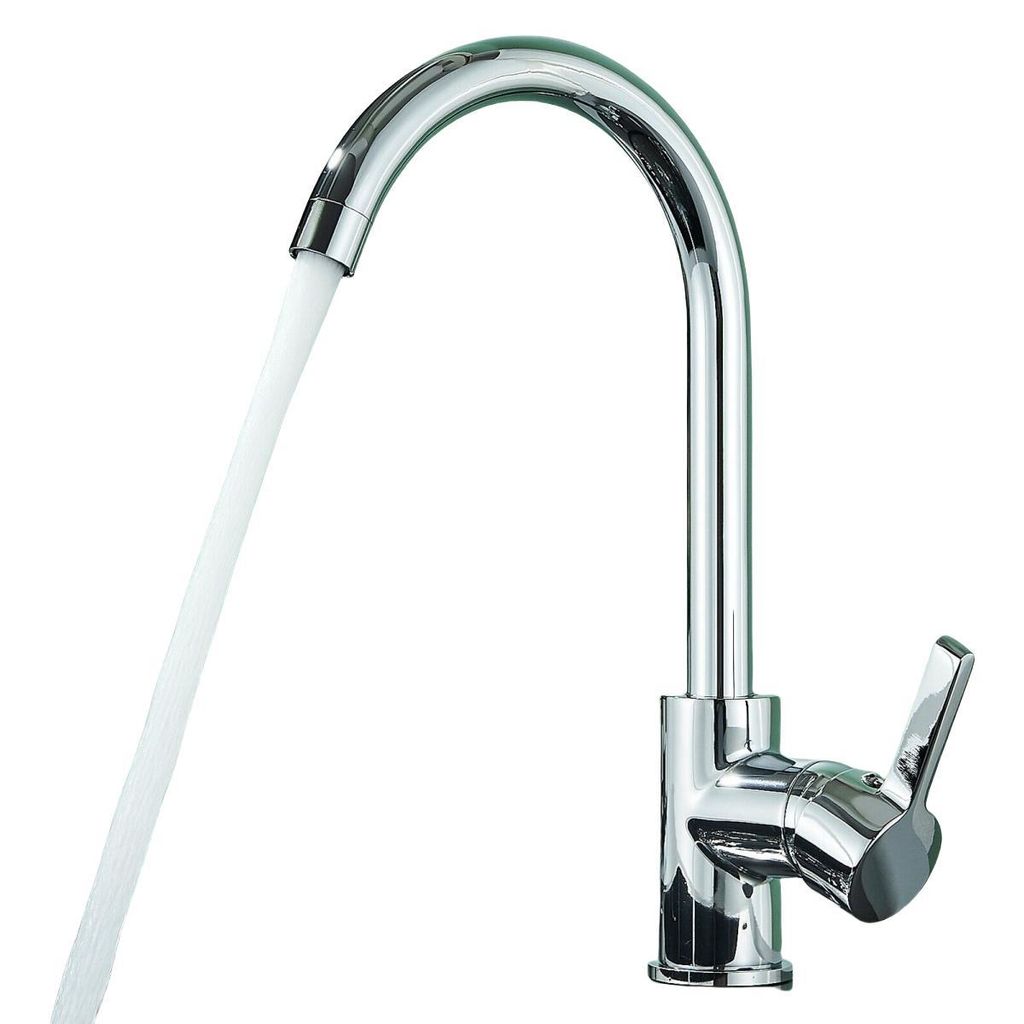 AIORBER Edelstahl Küchenarmatur, 360° Drehbar Wasserhahn, Einhebelmischer Spültischarmatur, für Modernes Design und Langlebigkeit