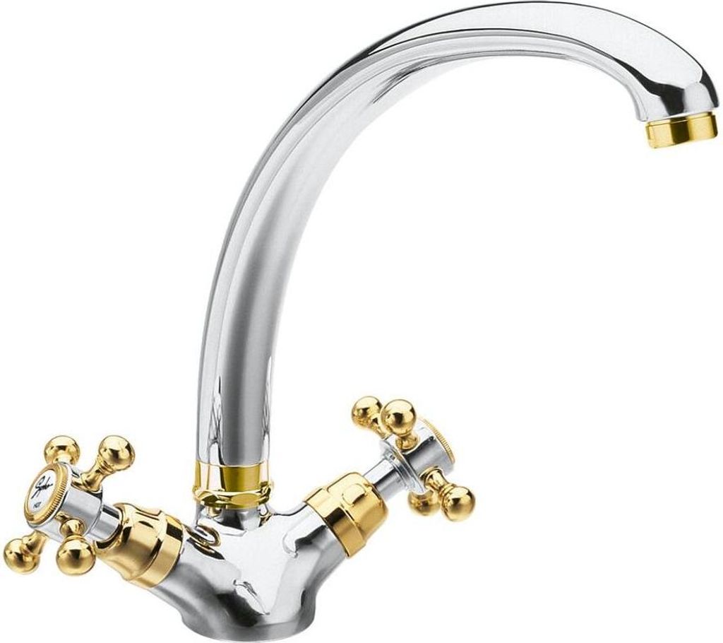 ANTEA Küchenarmatur, Höhe 265mm, Chrom / Gold