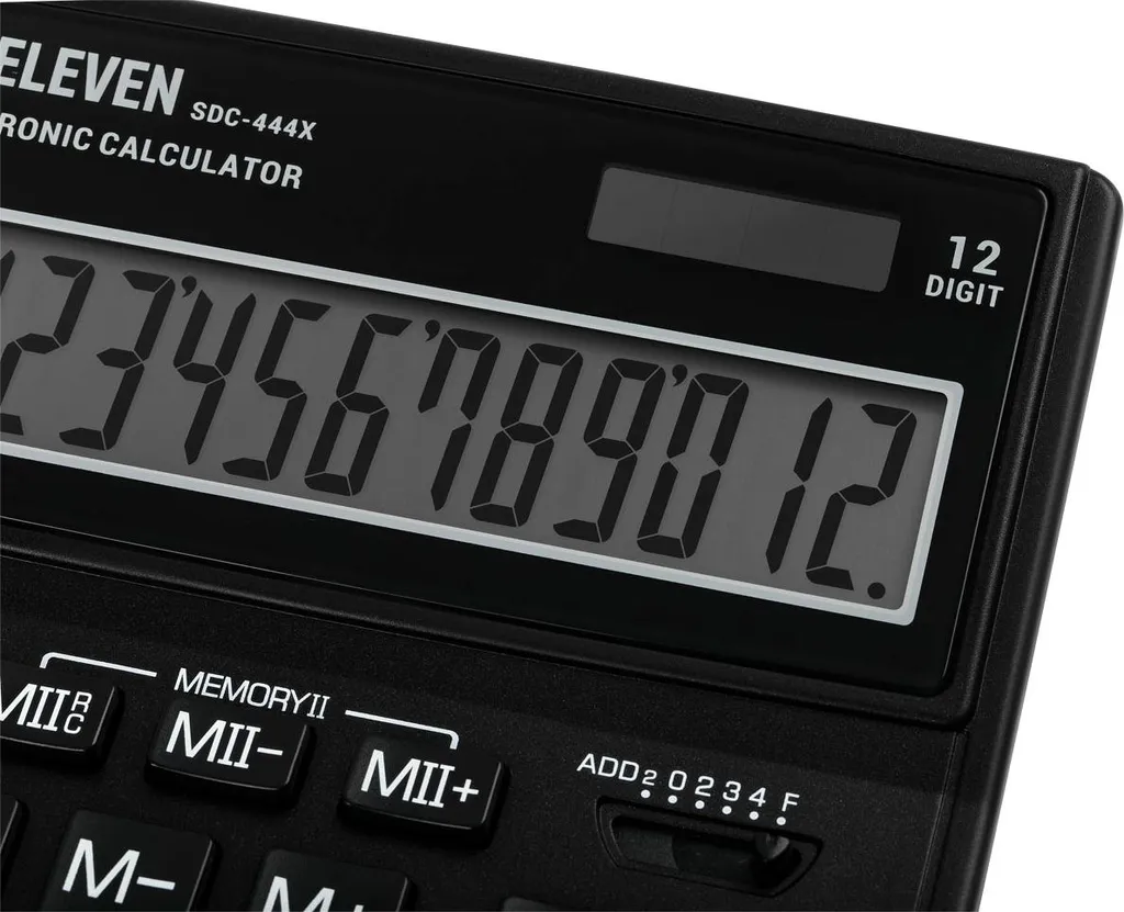 Calculatrice de bureau Eleven SDC-444XRBKE idéale pour comptabilité - 4
