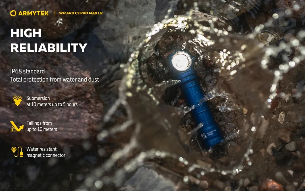 Éclairage Puissant Wizard C2 Pro Max LR Armytek pour Vision Nocturne - 16