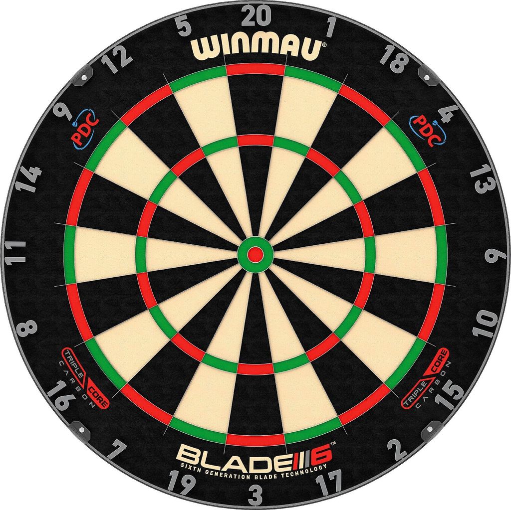 Winmau Steeldartscheibe "Blade 6 Triple Core Carbon" Produktbild