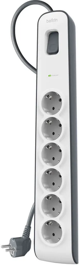 Ciabatta elettrica Belkin 6 vie 2 metri di cavo di alimentazione BSV603vf2M-V2