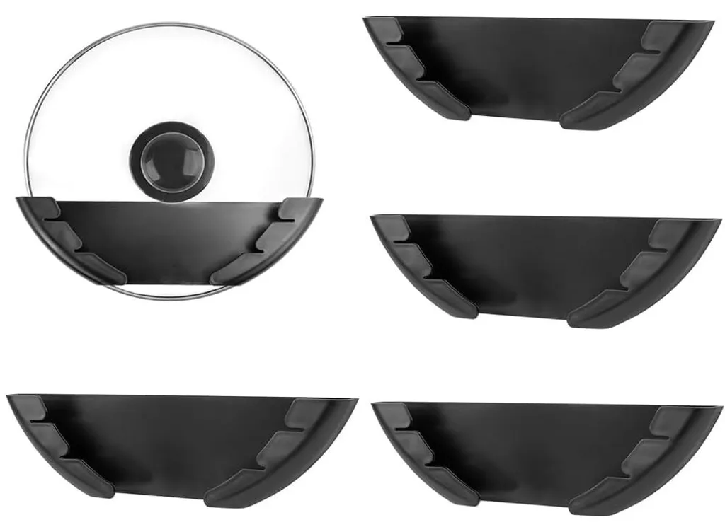 Rangement couvercles pour organisation cuisine, pack de 4 supports