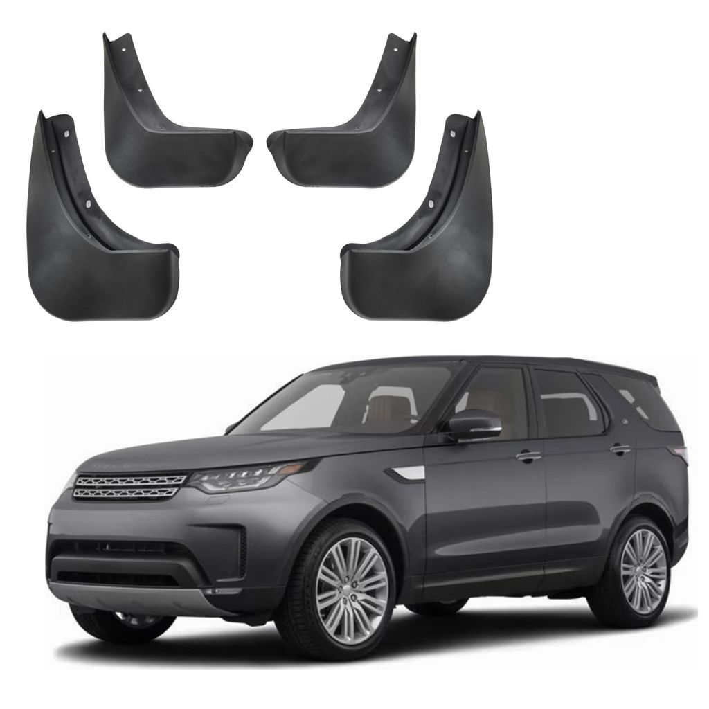 J&J AUTOMOTIVE | Schmutzfänger 4er Set vorne + hinten für Land Rover Discovery 5 ab 2017