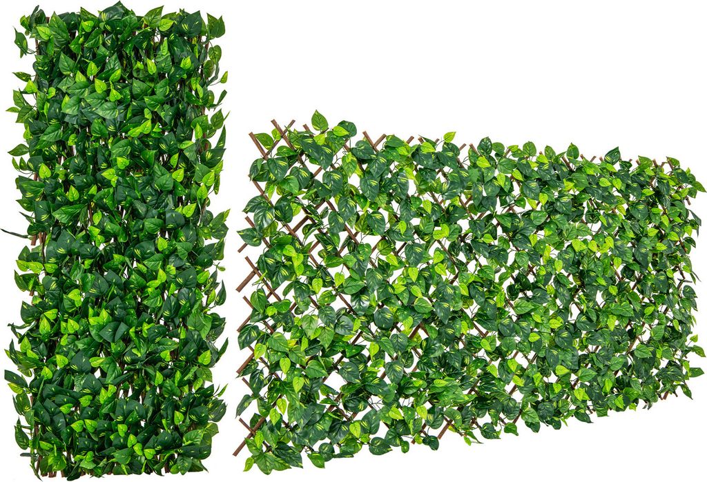 COSTWAY Brise-vue artificiel en lierre 180 x 90 cm, mur Image du produit 